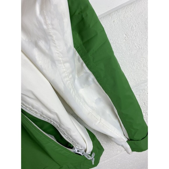 Columbia Women Green white Jacket omni-tech jacket size M rain jacket flaw - Picture 16 of 16